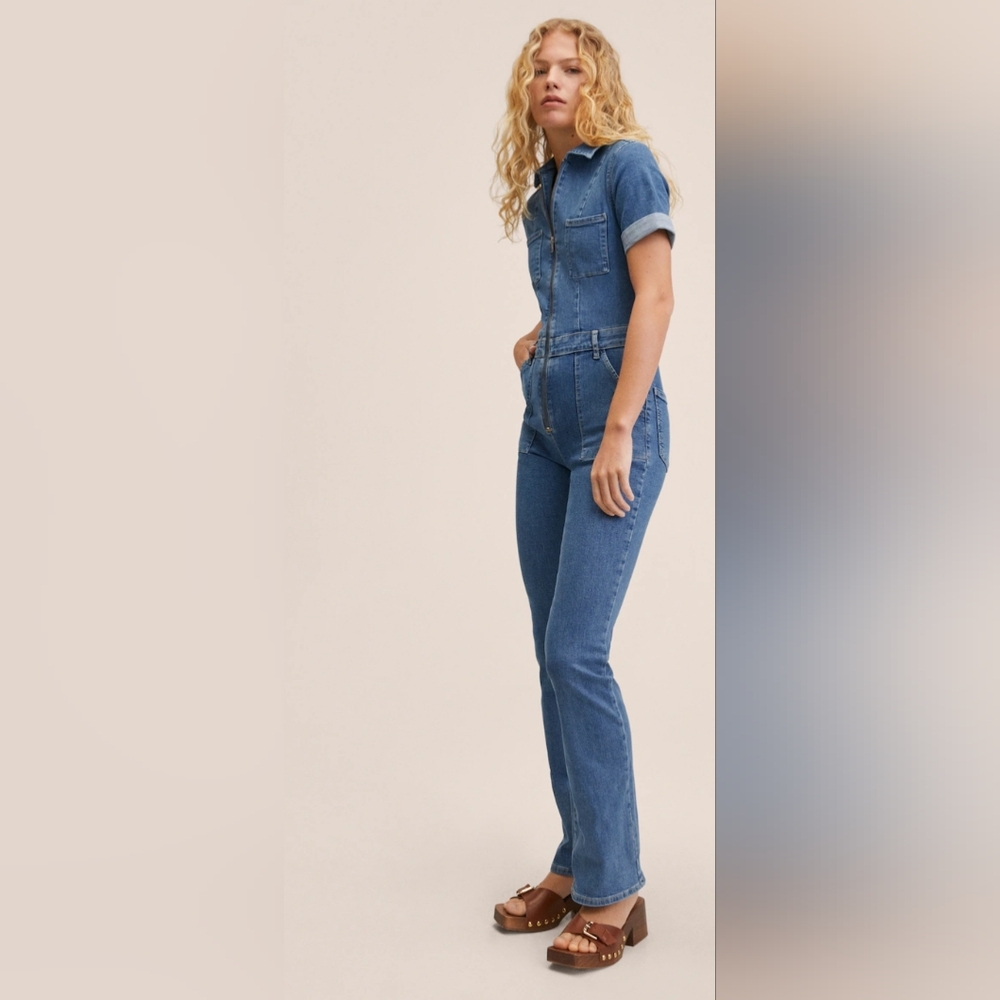 Mango jumpsuit blue jean